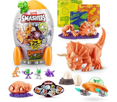 SMASHERS DINOS VS. ALIENS C/25 SORPRESAS